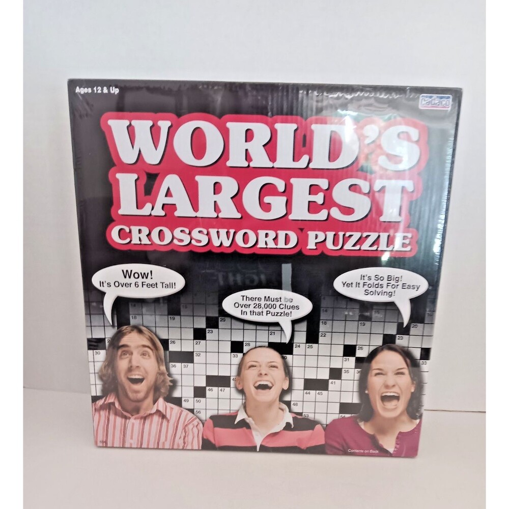 World's Largest Crossword Puzzle New Sealed by Cadaco 12+